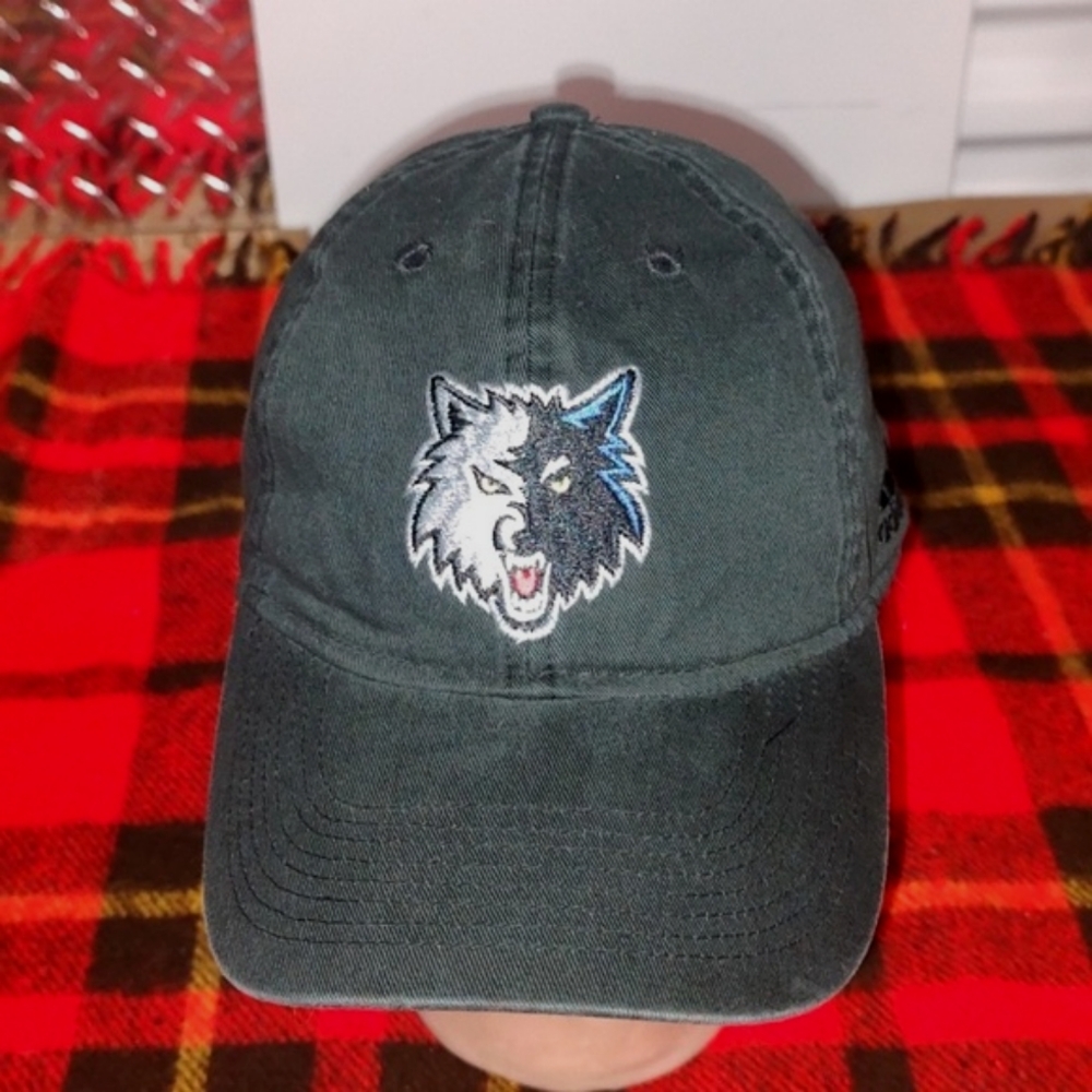 Adidas NBA Minnesota Timberwolves Embroidered Strapback Cap Hat